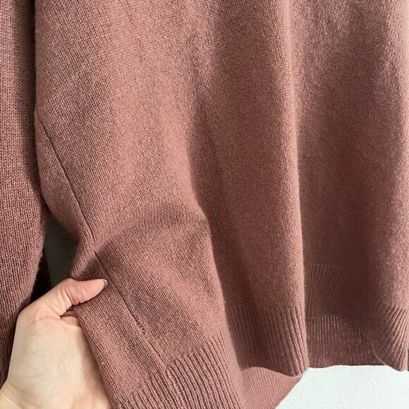 Naked Cashmere Pullover V Neck Knit Sweater 100% Cashmere Pink Rosewood Small - Picture 8 of 8